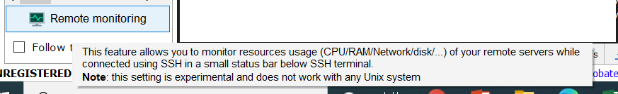 MobaXterm Remote Monitoring